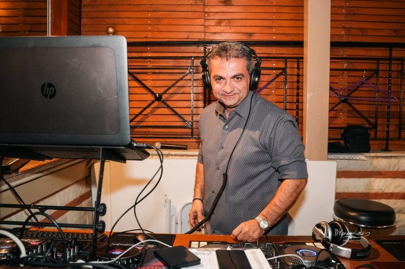 DJ playing at a luxury party in Greece