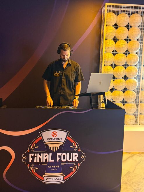 DJ Greece at EuroLeague Final Four Athens 2026 | Iventions Collaboration