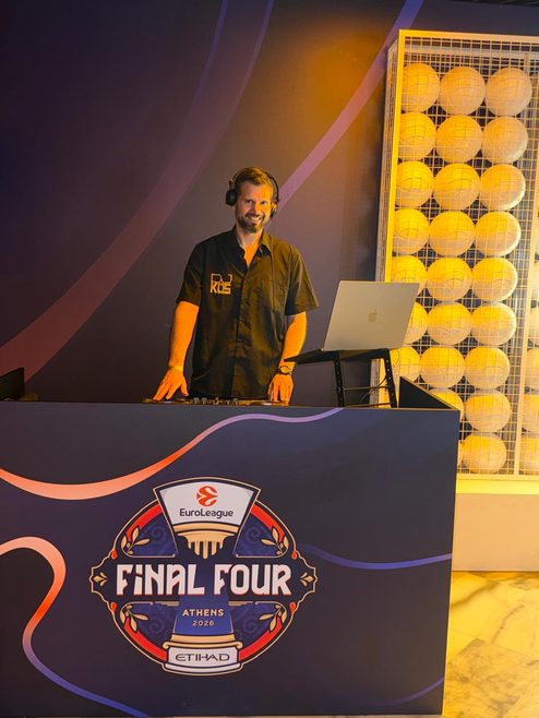 DJ Greece at EuroLeague Final Four Athens 2026 | Iventions Collaboration